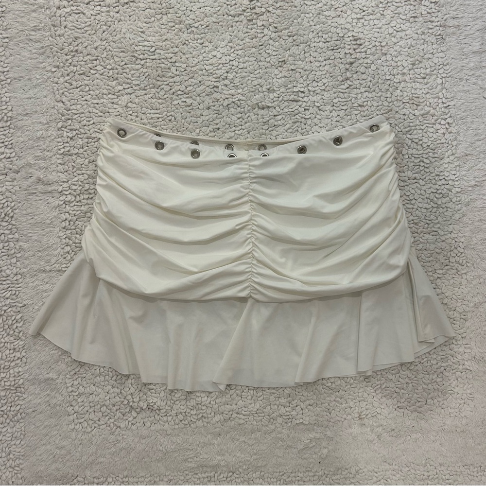 White Festival Mini Skirt